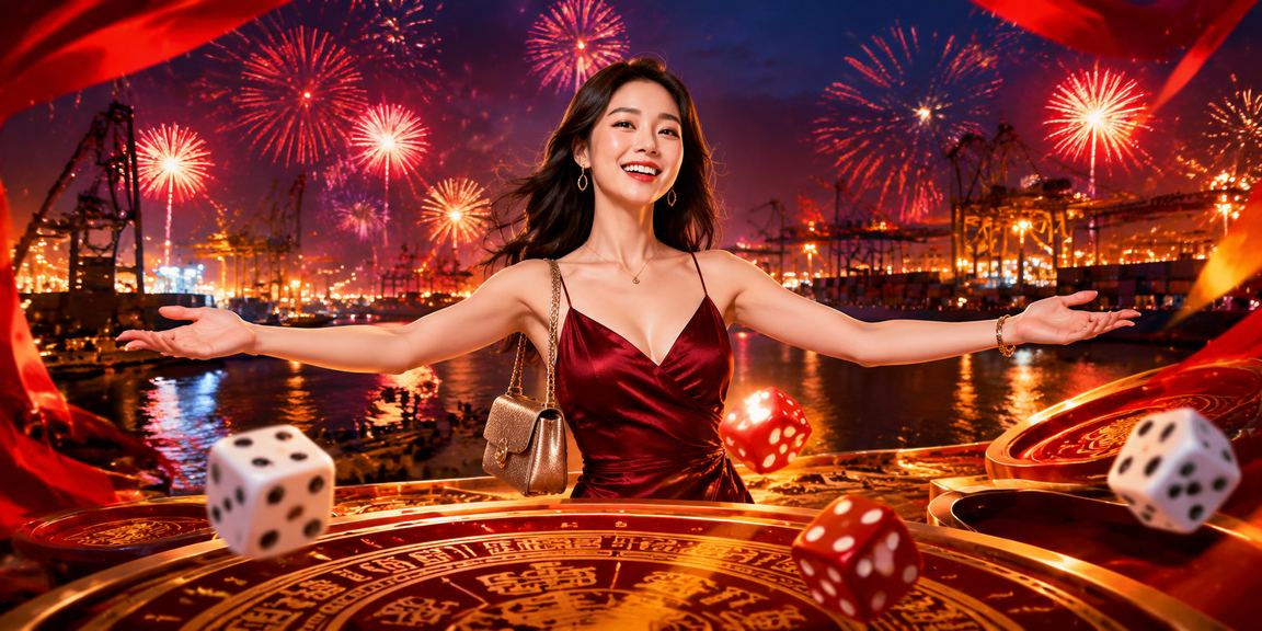 Khung cảnh Hải Phòng với xúc xắc tài xỉu trong lễ hội giải trí